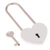 1 Set Metal Heart Shaped Padlock Antique Style Love Lock Set With Key Wedding Valentine'S Day Gifts Couple Wishing Lock