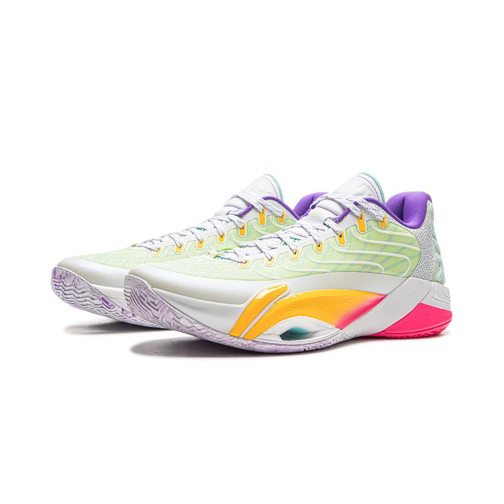 Li Ning Амортизирующие Скользкие Устойчивые к истиранию Дышащие Упругие Сцепление Низкие Баскетбольные Кроссовки Мужские ABAV067-4