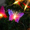 3м/6м Светодиодная гирлянда-бабочка из оптоволокна Мигающая гирлянда Звездная уличная Хэллоуин Рождественская атмосферная декоративная подсветка