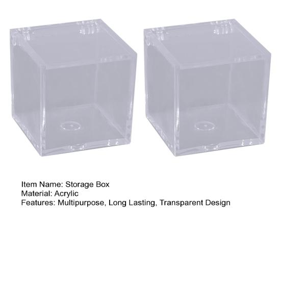 Ящик для хранения акриловый квадратный кубический органайзер с крышкой прозрачный дизайн пылезащитный многоцелевой ювелирный акриловый дисплей коробка