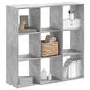 VidaXL Bookcase Concrete Grey 102x32x102 Cm Engineered Wood, Shelf, Bookshelf, Book Support, Cabinet of 852819