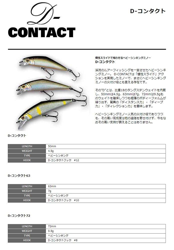 SMITH LTD Lure 72mm Smelt D-Contact 9.5g #13