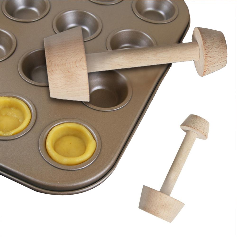 Инструменты Форма для тарталеток Принадлежности для выпечки Пушер для теста Инструменты для торта Темпер для яичного тарта Деревянная форма для яичного тарта