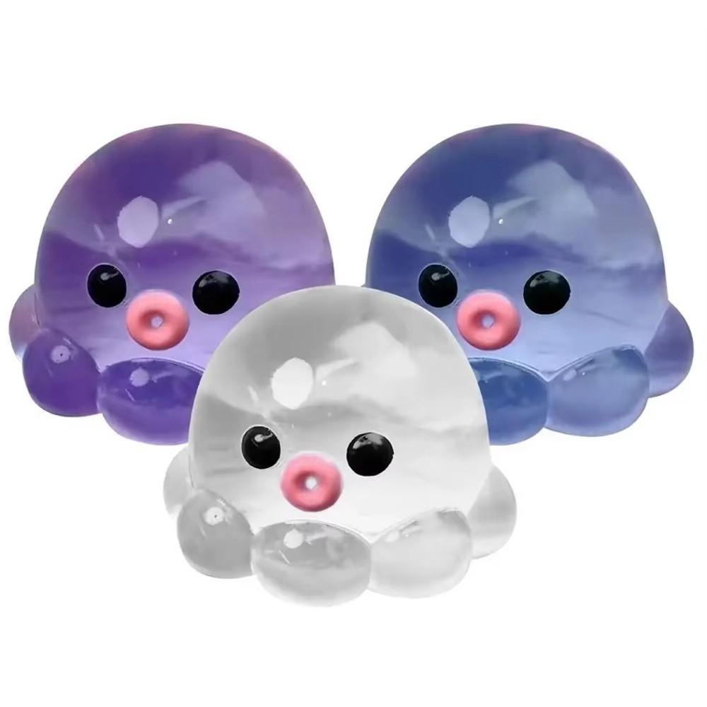 Sugar Filled Glitter Octopus Squishy Simulation Stress Relief Toy For Stress Anxiety Relief