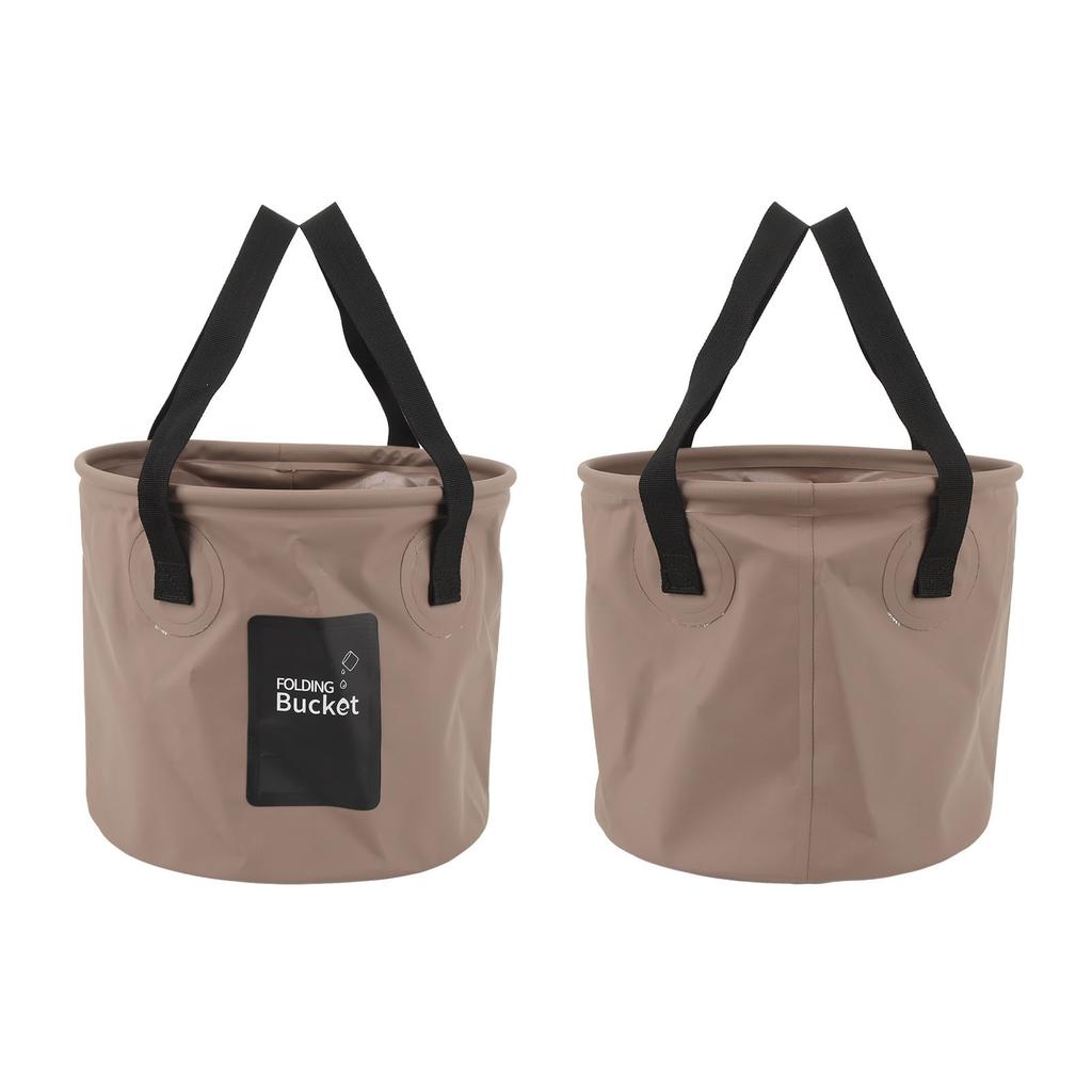 Collapsible Bucket 10L High Temperature Resistant Portable Folding Water Bucket with Handle for Camping Fishing Picnic