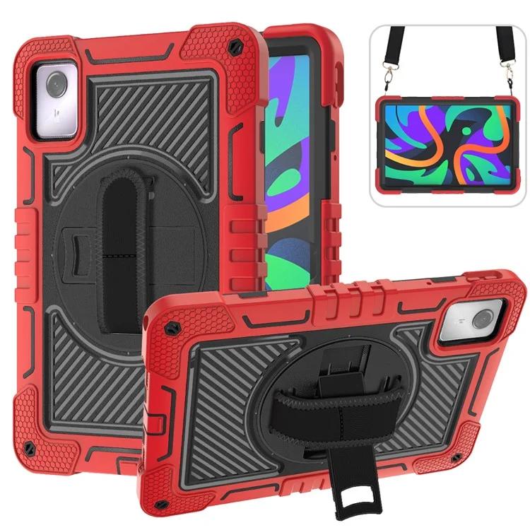 Для Lenovo Tab M11 Xiaoxin Pad 11 2024 чехол силиконовый + чехол-подставка для планшета из ПК с плечевым ремнем