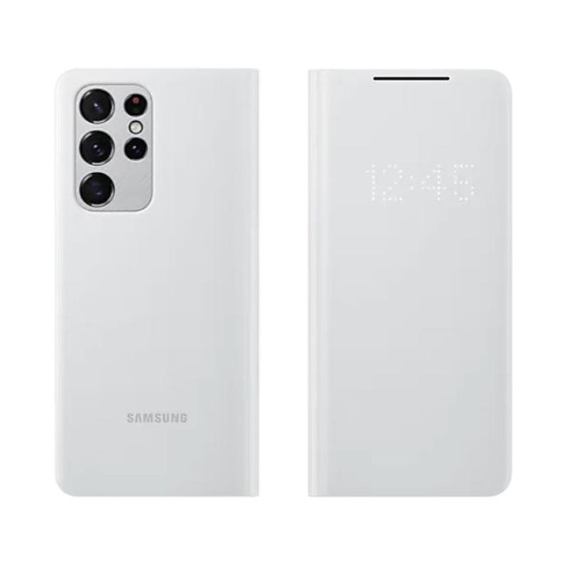 Оригинальный светодиодный раскладной чехол для телефона Smart View для Samsung Galaxy S21 Ultra 5G SM-G998B со светодиодной подсветкой