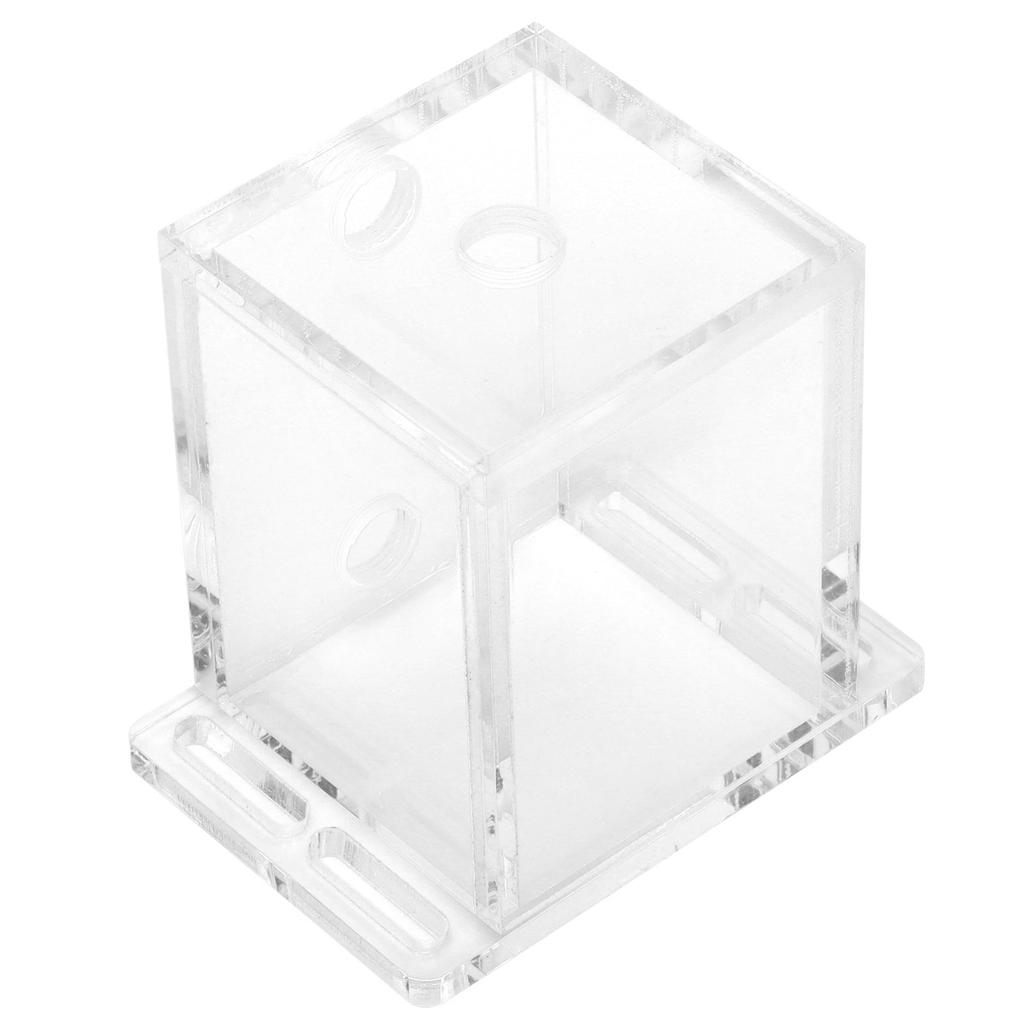 Acrylic Water Tank GQSXT3 Fully Transparent 3 Holes Water Cooler with Extension Fixation for Computer CPU