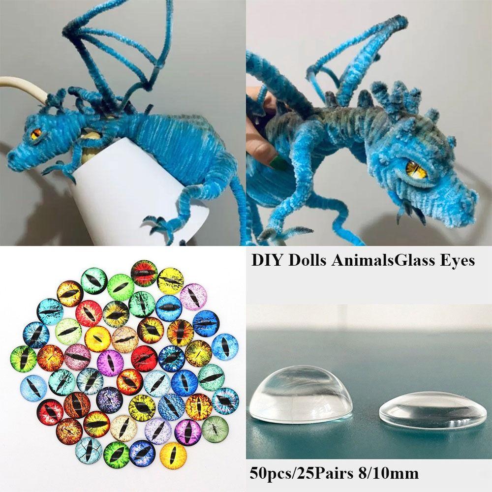 50 шт./25 пар забавные аксессуары время драгоценный камень кукла глазные яблоки глаза животных стеклянные куклы глаза DIY ремесла