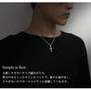 Shinjuku Gin no Kura Large Simple Cross Sterling Silver 925 Pendant (Chain Not Included) for Men