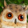 Garden Wall Owl Ornament Garden Animal Tree Hanging Decoration Pendant Resin Crafts