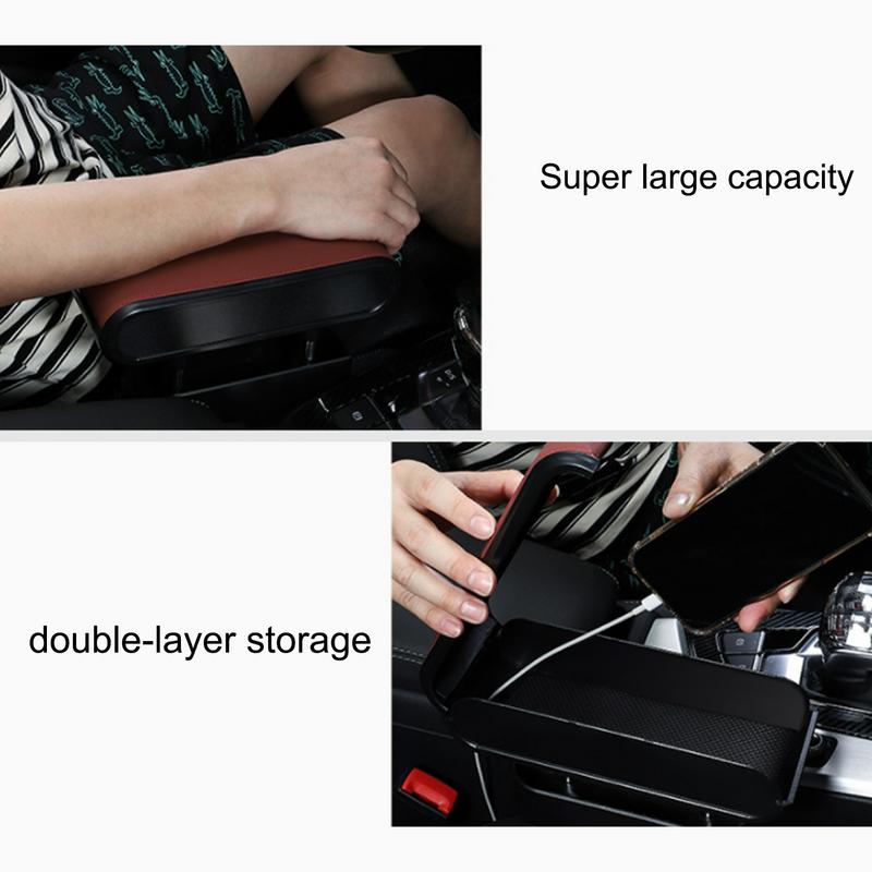 Ящик для подлокотника автомобиля, центральная консоль, коробка для салфеток, контейнер для подлокотника, органайзер для автомобильной консоли, регулируемый органайзер для автоподлокотника