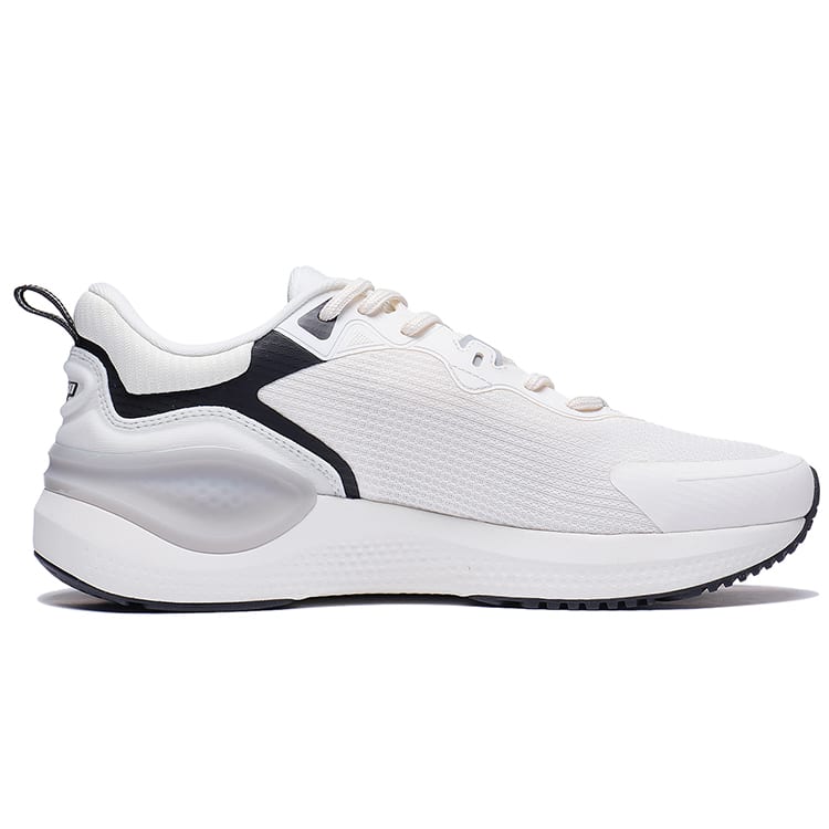 Li Ning Амортизирующие Скользкие Устойчивые к истиранию Дышащие Легкие Низкие Беговые Кроссовки Мужские Белые ARST081-3