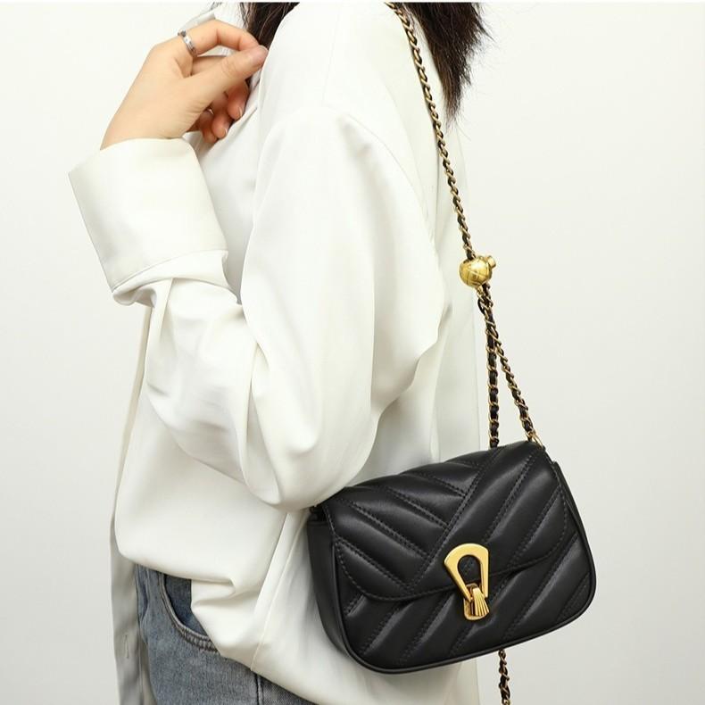 Женская сумка кроссбоди 2025 новая цепочка женская в иностранном стиле премиальная универсальная сумка-мессенджер ароматная на плечо с бриллиантами