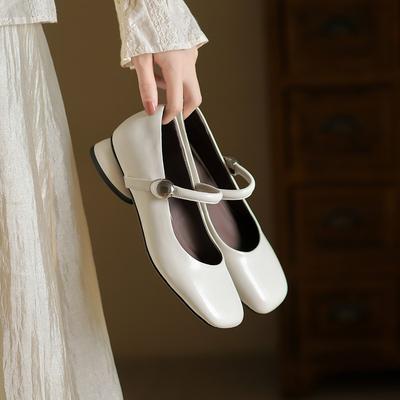 Мода 2025 Мода Новые Оригинальные Туфли Женские Мэри Джейн Низкий Каблук Весенне-Летние Туфли Модные Женские Вечерние Повседневные Туфли