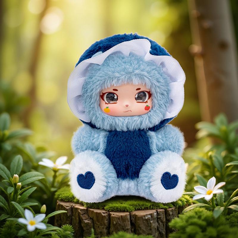 14Cm Mushroom Girl Vinyl Plush Toys Cute Fungi Fairy Stuffed Doll Soft Kawaii Forest Toy For Kids Creative Gifts Bag Pendant