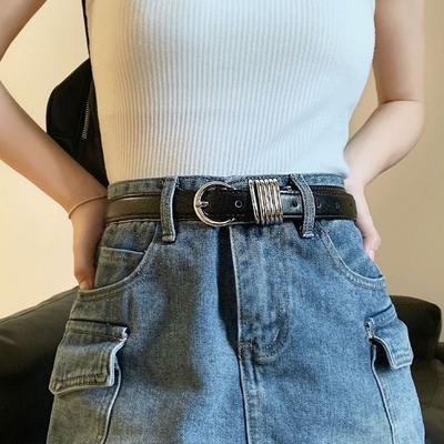 Hip Hop West Cowboy Waist Belt Punk Women Waistband Casual PU Leather Belt  Ladies