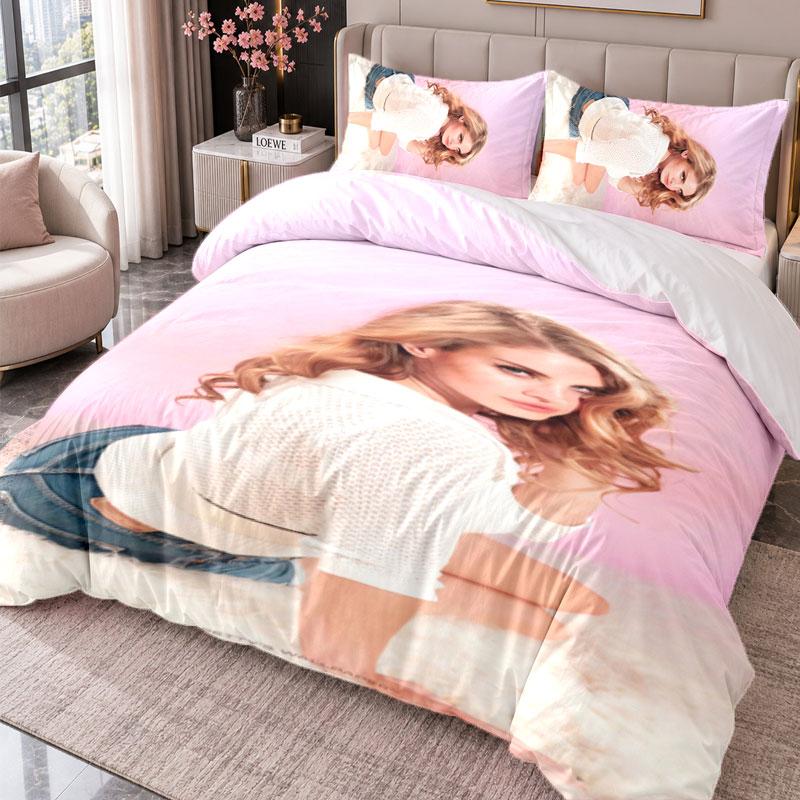 Lana Del Rey 3Pcs Bedding Set Duvet Cover With Two Pillowcases For Bedroom Home Decoration