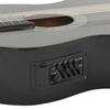 Western Guitar with Cutaway Equalizer and 6 Strings Black