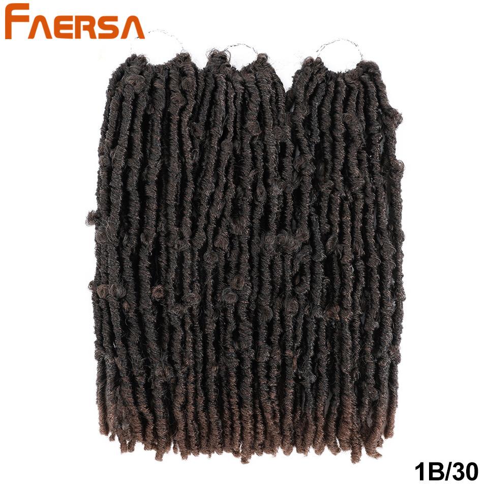 14-дюймовые локоны-бабочки, вязанные крючком, искусственные локоны, косички с предварительной петлей, мягкие локоны, натуральные синтетические волосы с эффектом омбре для наращивания волос для черных женщин