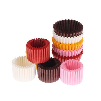 1000 шт мини-шоколадный бумажный вкладыш для выпечки кексов, кексов, однотонный чехол