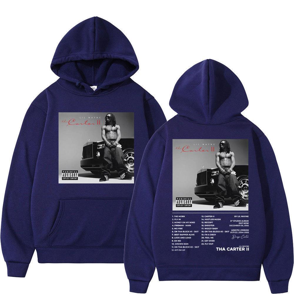 Rapper Lil Wayne Album Double Sided Print Hoodie Men Women