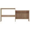 Bar Table with 2 Table Tops Oak Effect 130x40x120 cm