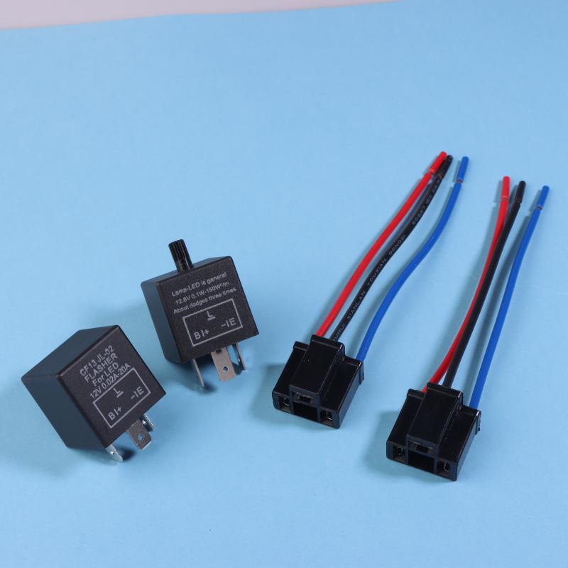 12V 3-контактное регулируемое светодиодное реле-мигалка указателя поворота для автомобиля, мотоцикла, 3-контактное светодиодное реле-мигалка, светодиодная мигалка