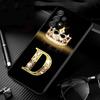 Для Samsung Galaxy A21s A02s A03s A12 A02 A51 A71 A41 A31 A11 A01 A72 A52 A42 A32 A22 A52s чехол с бриллиантовой короной и буквенным номером