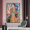 Gustav Klimt Women's Classic Painting Colorful Flowers Home Bedroom Decoration Canvas Poster Printing Art Gift