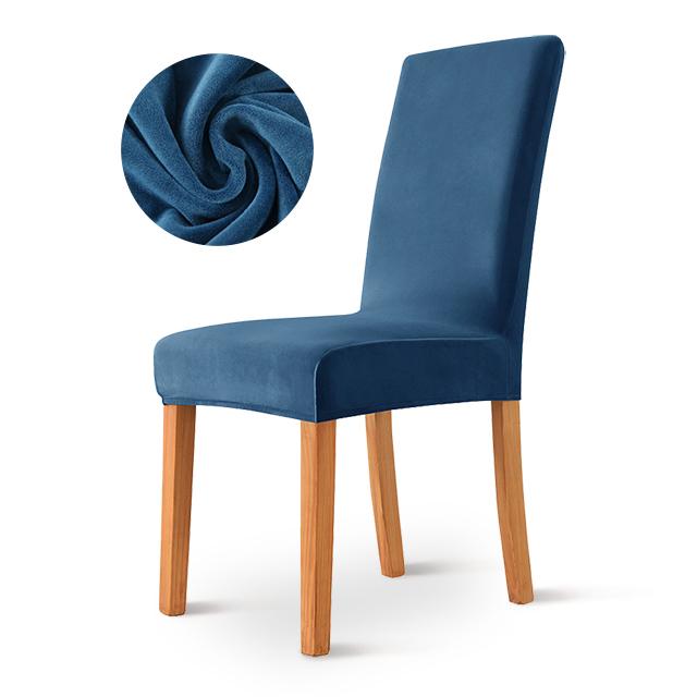 1/2/4/6 шт. бархатный чехол на стул, супер мягкий эластичный чехол для обеденного стула, чехлы на сиденья для кухни, столовой, свадебного банкета, дома