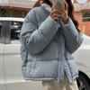 Winter Warm Thick Short Parkas Women Casual Korean Stand Collar Cotton Padded Coats Female Zipper Y2k Puffer Down Jacket Woman