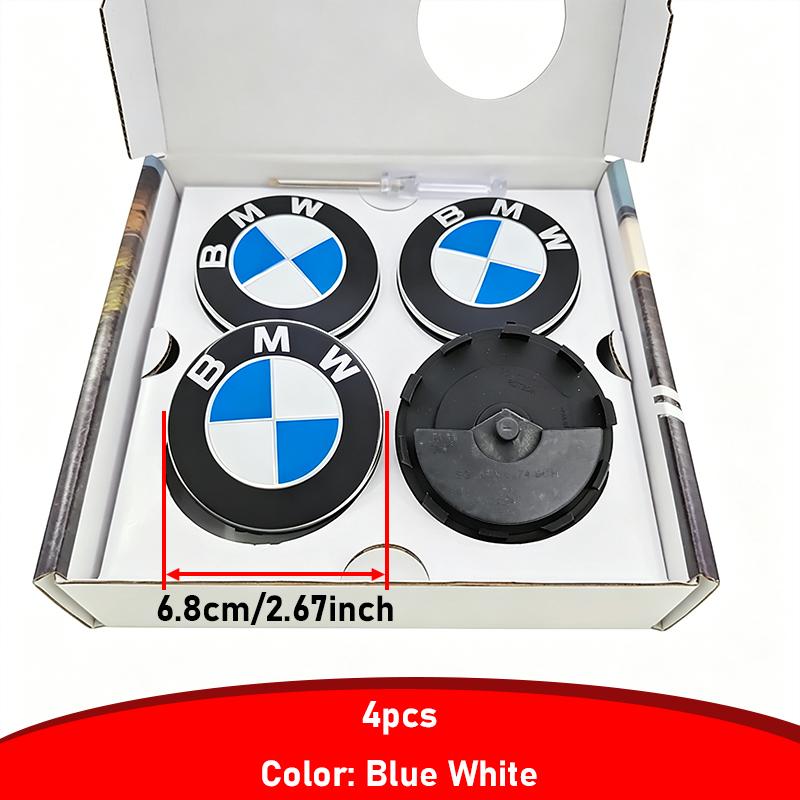 4pcs 56mm 68mm Floating Wheel Center Cap Hub Cover Badge For BMW Z4 X1 X2 X3 F31 F35 E90 E91 X4 X5 X6 M2 M3 M4 M5 M E82 E88 F30 ACPXJ1