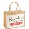 Sac De Plage - PLANETEE - Jute Avec Poche Gwendoline En Vacances - Coton - 43 X 33 Cm - Multicolore