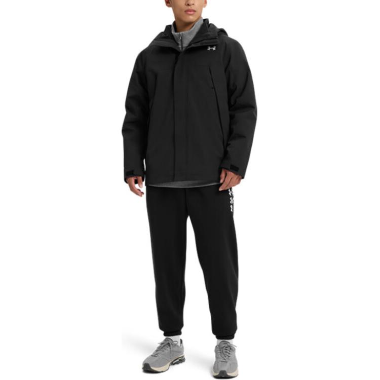 Under Armour Водонепроницаемая Термо Быстросохнущая Ветровка Мужская Черная 6001977-001