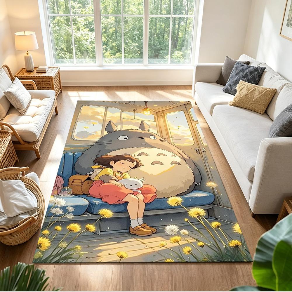 Neighbor Totoro Carpet Perfect for Playrooms Balcony Dormitory Kitchen Anti-slip Rug Office home decor Perfect Birthday/Christmas Gift Idea