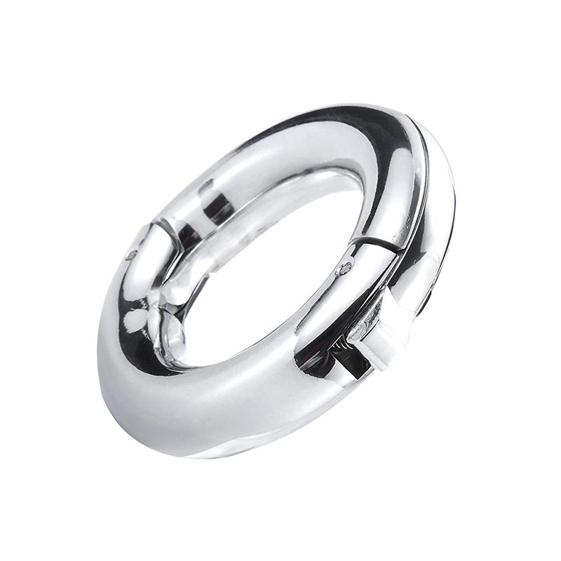 Adjustable Weight-Bearing Ring Exercise Ejaculation Delay Scrotal Restraint Adult Cock Supplies Metal Sperm Locking Ring
