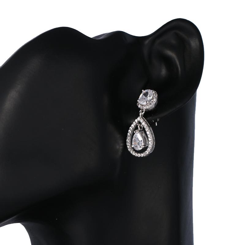 EMMAYA Classic Gold CZ Cubic Zirconia Dangle Drop Earrings Fashion Jewelry for Women Gift