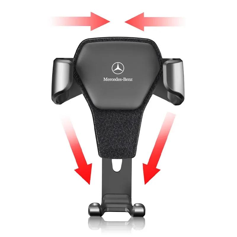 Gravity Auto Phone Holder Car Air Vent Clip Mount Mobile Phone Holder for Mercedes Benz W210 W211 W212 W204 W205 W213 C E Class ZK2