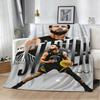3D S-Stephen Basketball Player C-Curry-S Flannel Blanket Soft Throw Blanket Art For Home Decor Bedroom Bed Sofa Picnic Fans Gift