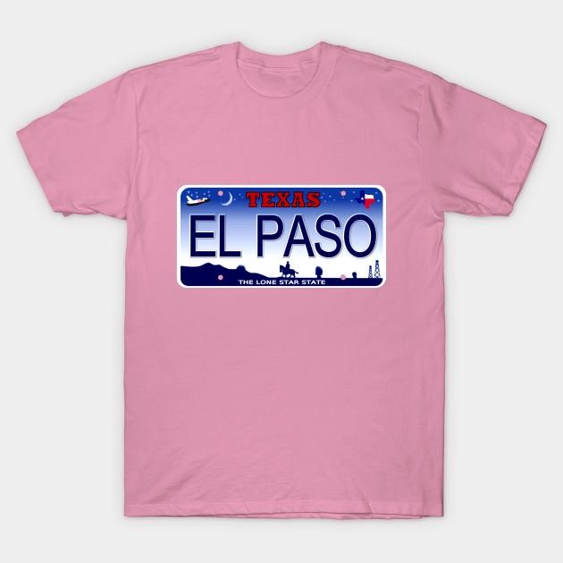 Футболка женская El Paso Texas номерной знак Harajuku принт Kawaii футболка летняя женская футболка с коротким рукавом топ футболка