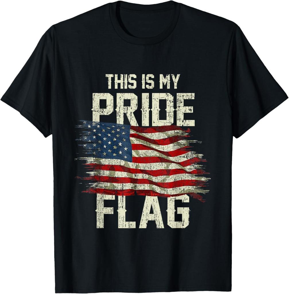 This Is My Pride Flag USA American 4th of July Patriotic Gift Unisex T-Shirt