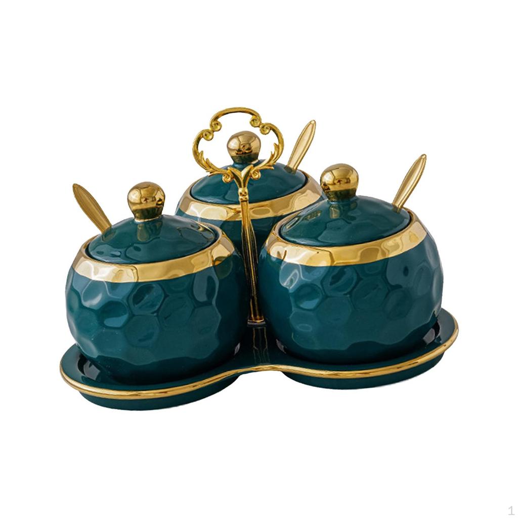 Spice Jars Kitchen Seasoning Container Dustproof Canisters Modern Box Sugar