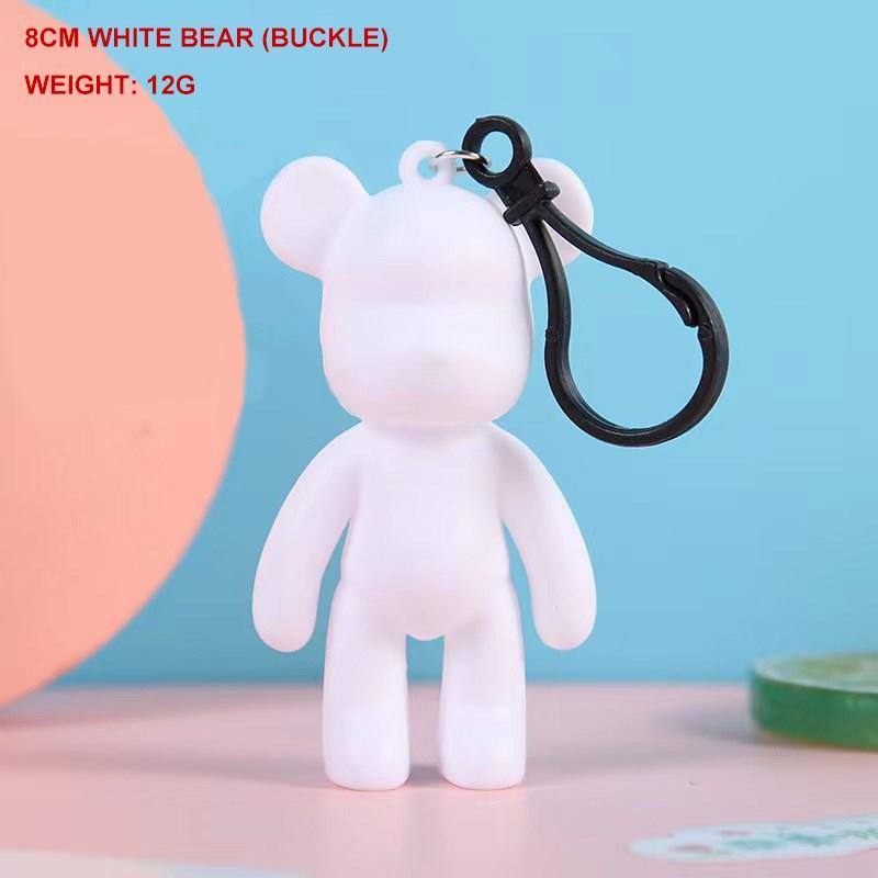 Сделай сам Скульптура Жидкого Медведя Ручной Работы Жестокий Медведь Bearbrick Белая Пустая Форма Кукла Игрушка Граффити Роспись Украшения Подарок Домашний Декор