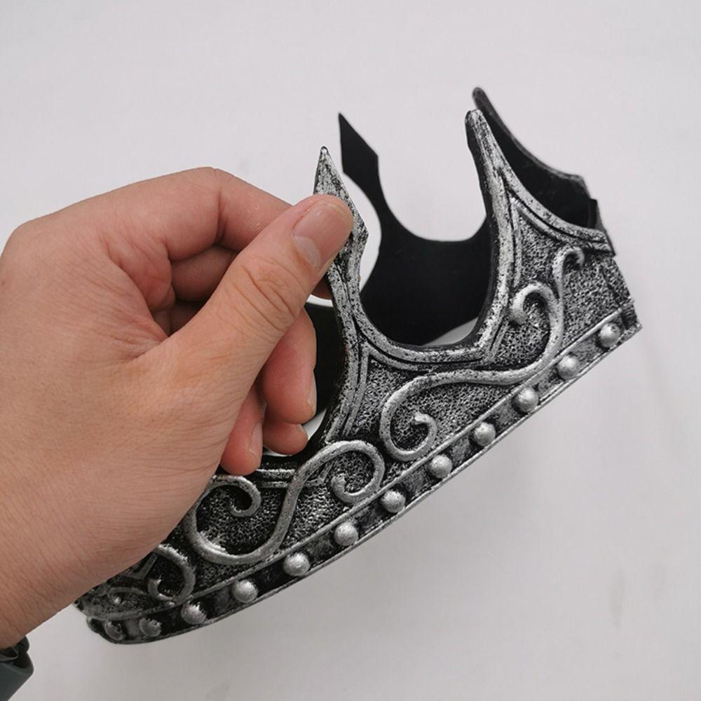 Корейский стиль Корона короля Бар-мицва Круглые тиары Ретро ПУ Короны принца Подарок для девочек