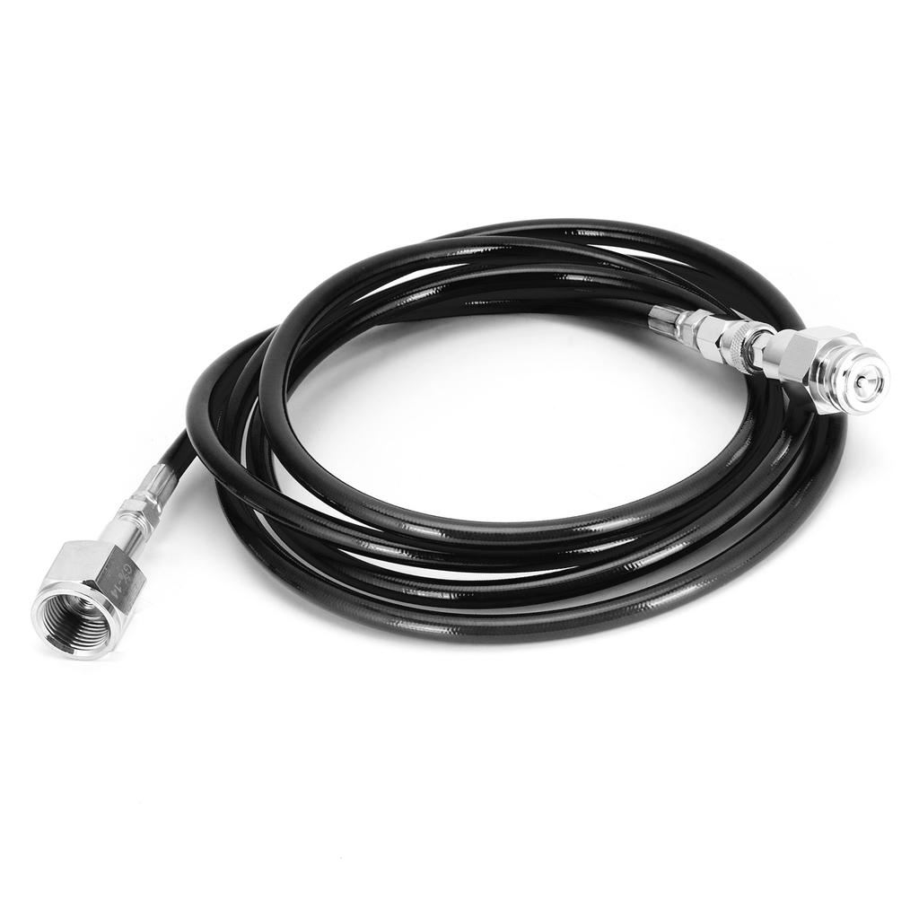 G5/8?14 2.5m External Soda Hose Universal CO2 Gas Cylinder Refilling Adapter Connector KitBlack
