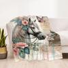 Horse Blanket Durable Comfort Great for Livingroom Couch Picnics for All Occasions Playful Design Suitable for Gifting Relatives and Friends