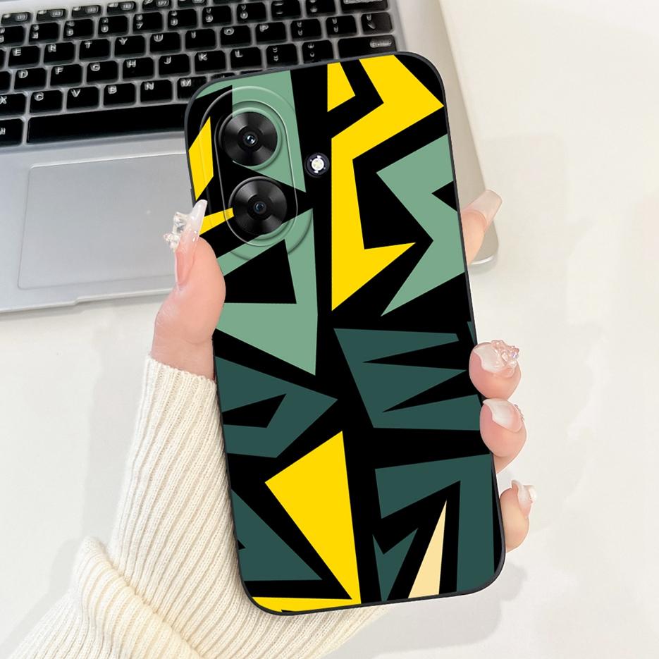 Чехол для Realme Note 60 Роскошный Чехол с Художественной Росписью Ударопрочный Мягкий Силиконовый Чехол для Телефона Для Realme Note 50 Note50 Note60 Задняя Крышка