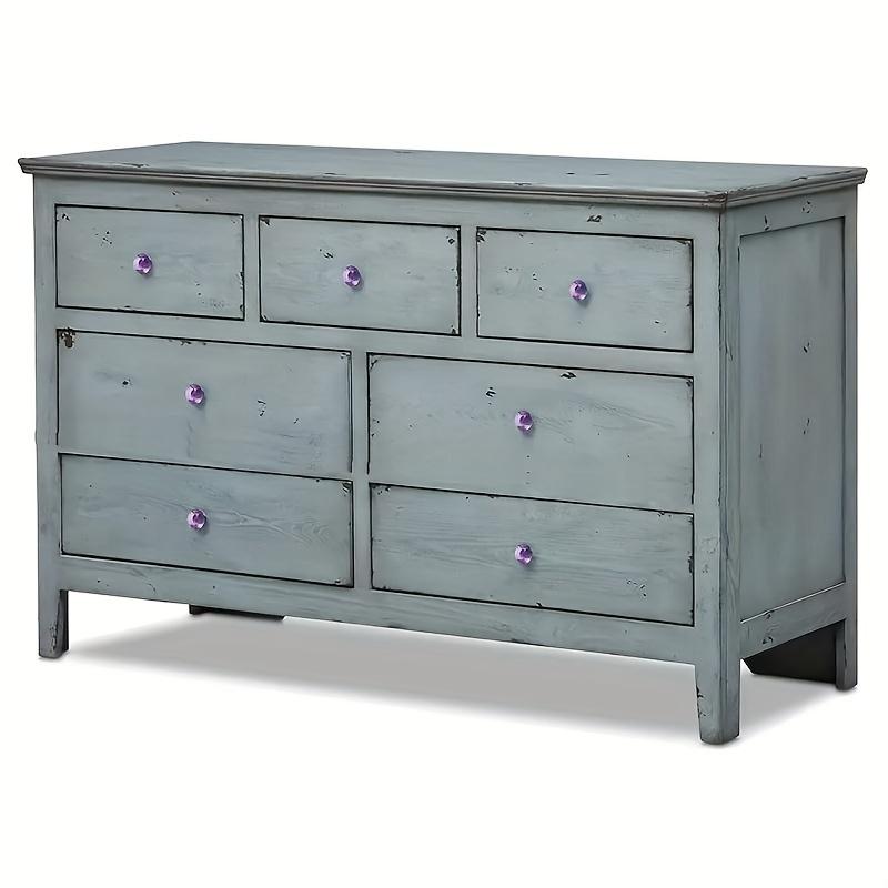 10 шт. хрустальных стеклянных ручек для шкафов, дверных ручек для комодов, выдвижных ящиков, ручек для кухни, шкафа и шкафа с винтами (фиолетовый)