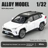 Масштабная модель автомобиля Toyota RAV4 из сплава 1:32, изысканное настольное украшение, лучшая коллекция для энтузиастов моделей автомобилей, подарки на Хэллоуин